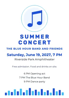 Poster template: Concert poster