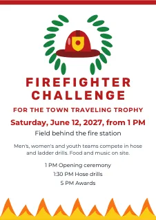 Poster template: Firefighter competition poster