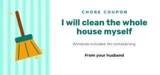 Coupon template: Chore coupon